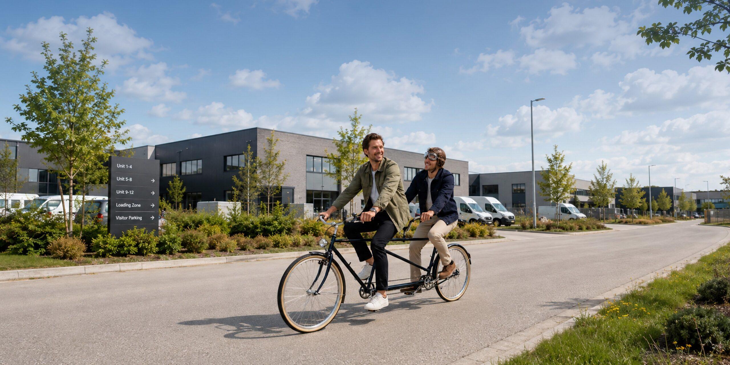 Twee ondernemers op een tandem — Connexi brengt ondernemers in beweging